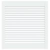 vidaXL Porta de arm&aacute;rio com design de persiana pinho maci&ccedil;o branco