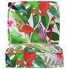 vidaXL Conjunto de Almofadas para Palete Floral 2 pcs Selva Tropical