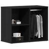 vidaXL Gabinete de Maquiagem Carvalho Preto 80 x 40 x 65 cm