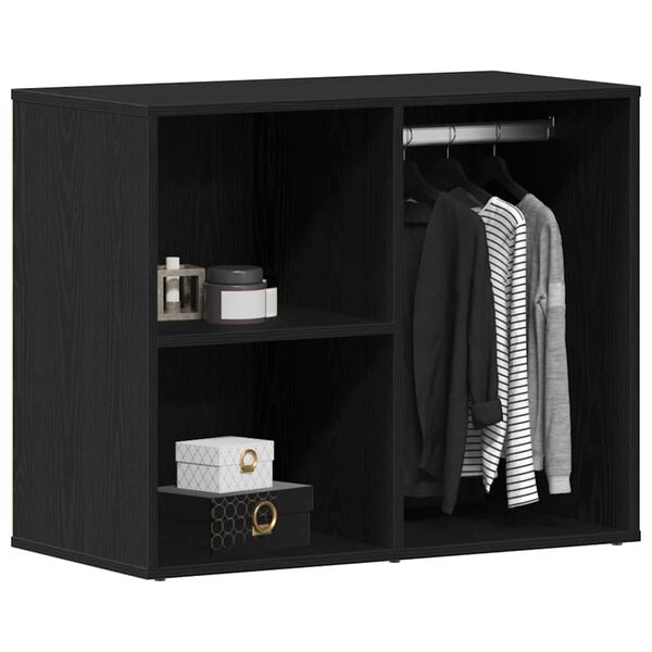 vidaXL Gabinete de Maquiagem Carvalho Preto 80 x 40 x 65 cm