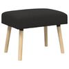 vidaXL banco Liso Preto 60 x 40 x 45 cm Boucl&eacute;