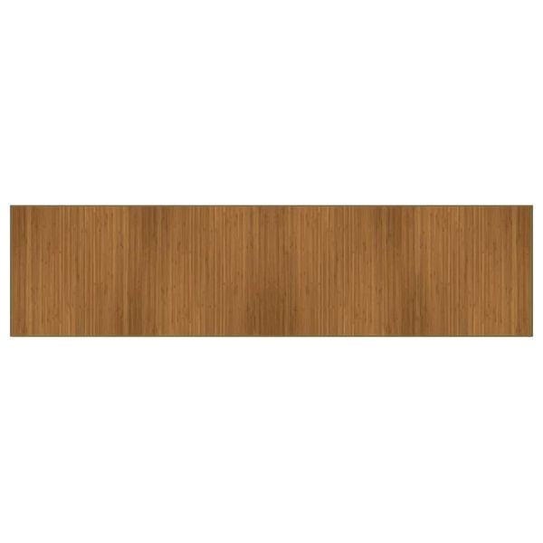vidaXL Tapete retangular 100x400 cm bambu castanho