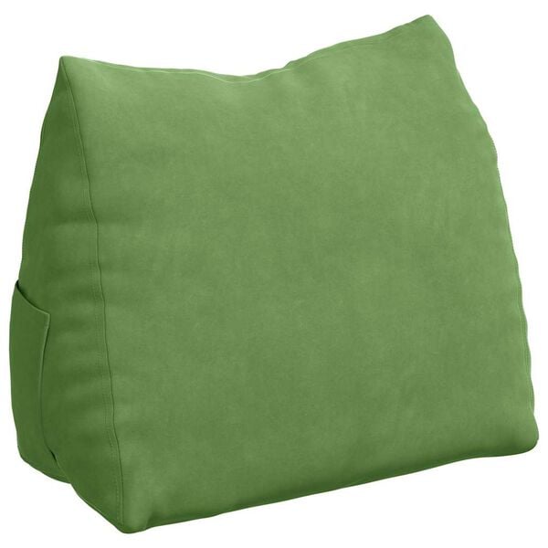 vidaXL Travesseiro para Costas Verde Claro 60 x 20 x 50 cm