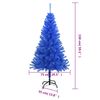 vidaXL Árvore de Natal artificial com suporte 150 cm PVC azul