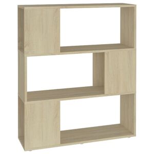 vidaXL Estante/divis&oacute;ria 80x24x94 cm contraplacado carvalho sonoma
