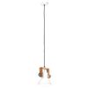 vidaXL Candeeiro suspenso industrial redondo 25 W 19 cm E27 branco