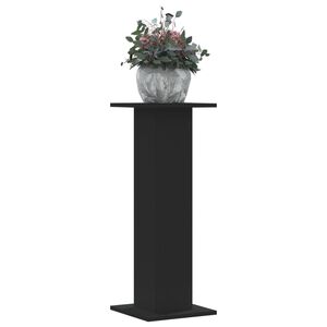 vidaXL Suportes p/ plantas 2 pcs 30x30x80 cm derivados madeira preto