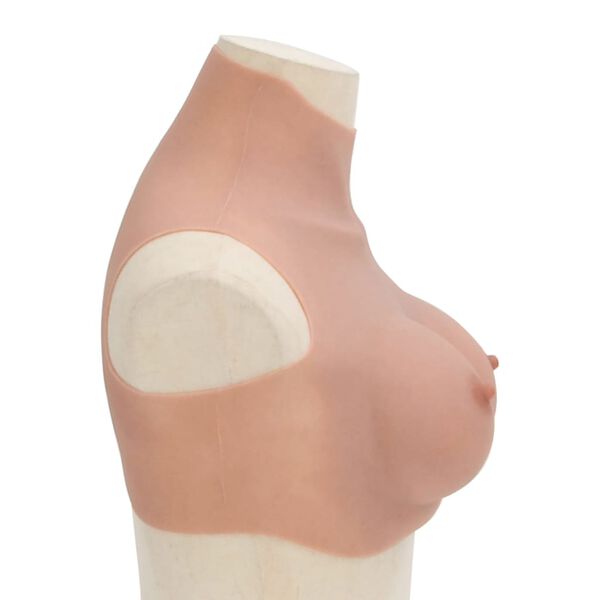 vidaXL Peitoral de silicone natural copa D