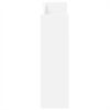 vidaXL Sapateiras de parede 2 pcs 80x18x60 cm contraplacado branco