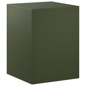 vidaXL Suporte para Plantas Verde-Azeitona 30 x 30 x 40 cm A&ccedil;o Corten