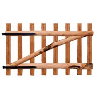vidaXL Portão para cerca 1 pc 100x60 cm madeira de aveleira impregnada