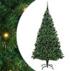 vidaXL &Aacute;rvore de Natal Artificial Verde 210 cm PVC, A&ccedil;o e Pl&aacute;stico