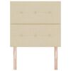 vidaXL Cabeceira com cabeceira Creme 80 cm Couro Sint&eacute;tico