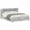 vidaXL Estrutura de Cama com Armazenamento Cinzento Cimento