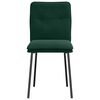 vidaXL Cadeiras de jantar 2 pcs veludo verde-escuro