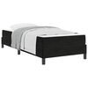 vidaXL Cama Box com colchão Preto 100 x 200 cm tecido