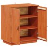 vidaXL Buffet Castanho Cera 65,5 x 40 x 75 cm Madeira de pinho maci&ccedil;o