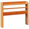 vidaXL Cabeceira com prateleiras 100 cm pinho maci&ccedil;o castanho-mel