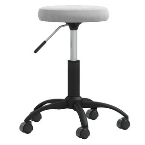 vidaXL Cadeira de jantar veludo cinzento-claro