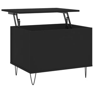 vidaXL Mesa de centro 60x44,5x45 cm derivados de madeira preto