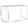vidaXL Banco de jardim 80x38x45 cm madeira de pinho maci&ccedil;a branco