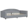 vidaXL Sof&aacute;-cama 100x190 cm tecido cinzento-claro