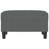 vidaXL Apoio de pés 70x55x41 cm tecido cinzento-escuro