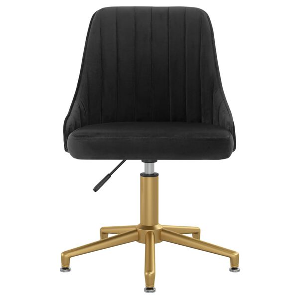 vidaXL Cadeiras de jantar girat&oacute;rias 6 pcs veludo preto