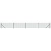 vidaXL Cerca de malha de arame com flange 1x10 m verde