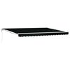 vidaXL Toldo Retr&aacute;til El&eacute;trico Preto 4 &times; 3 m