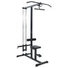 vidaXL M&aacute;quina de puxada alta Manual Preto 110 x 70 x 187 cm