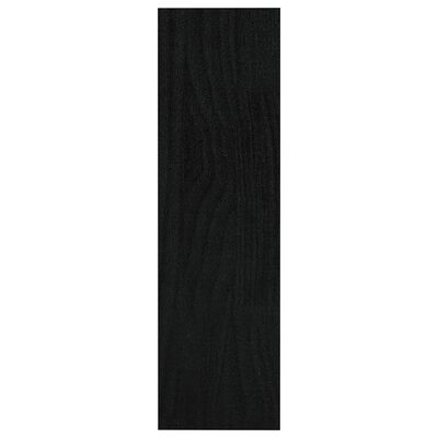 vidaXL Estante/divisória 100x30x103 cm madeira de pinho maciça preto
