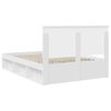 vidaXL Estrutura da Cama com cabeceira Branco 140 x 190 cm