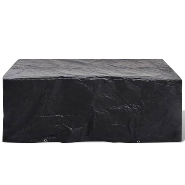 vidaXL Capas para mobiliário de jardim 2 pcs 8 ilhós 200x160x70 cm