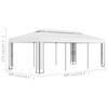 vidaXL Gazebo com telhado duplo 3x6 m branco