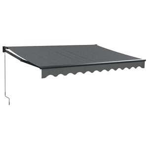vidaXL Toldo retr&aacute;til 3x2,5 m tecido e alum&iacute;nio antracite