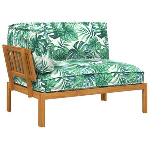 vidaXL Conjunto de Sof&aacute;s Folha Padr&atilde;o de Folhas 133 x 92 x 69 cm