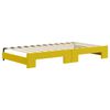 vidaXL Sof&aacute;-cama com gavet&atilde;o 100x200 cm veludo amarelo