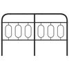 vidaXL Cabeceira de substitui&ccedil;&atilde;o 140 cm metal preto