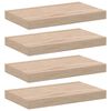 vidaXL Prateleiras flutuantes 4 pcs 40x23,5x4 cm derivados de madeira