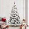 vidaXL &Aacute;rvore de Natal Artificial com 300 LEDs Branco 210 cm PE e PVC