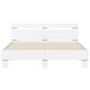 vidaXL Estrutura cama c/ cabeceira 140x200 cm derivados madeira branco
