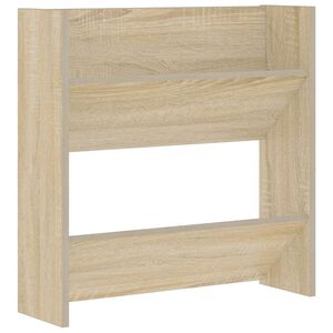 vidaXL Sapateira de parede 60x18x60 cm contraplacado carvalho sonoma