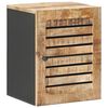 vidaXL Arm&aacute;rio suspenso com porta Marrom e Preto 38 x 33,5 x 48 cm