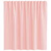 vidaXL Cortinas de voile com laços 2 pcs rosa 140x140 cm