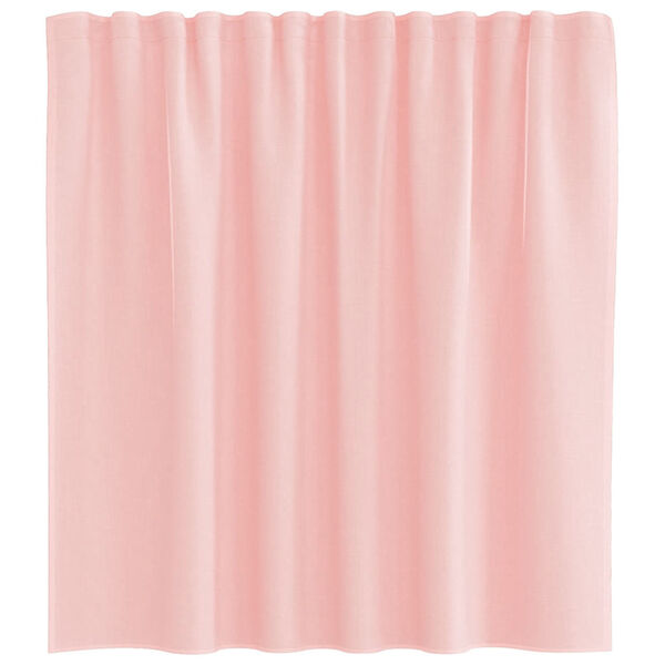 vidaXL Cortinas de voile com laços 2 pcs rosa 140x140 cm