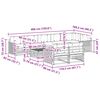 vidaXL Conjunto de Sof&aacute;s para Exterior 9 pcs Natural e Bege