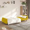 vidaXL Sof&aacute;-cama de 2 lugares veludo amarelo