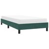 vidaXL Estrutura de cama sem colchão 90x220 cm veludo verde-escuro