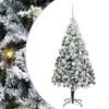 vidaXL &Aacute;rvore de Natal Artificial Branco 180 cm PVC, A&ccedil;o e Pl&aacute;stico